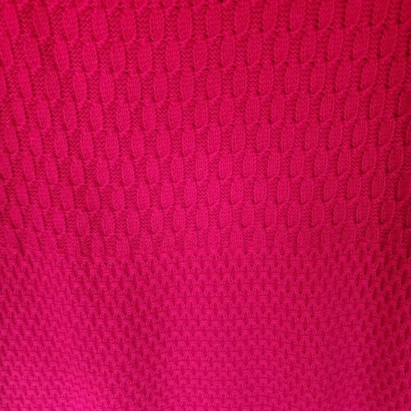 Talbots Sweater Red Crew Neck Nylon Lambswool Blend Cable Knit Pullover Size XL - Picture 6 of 6